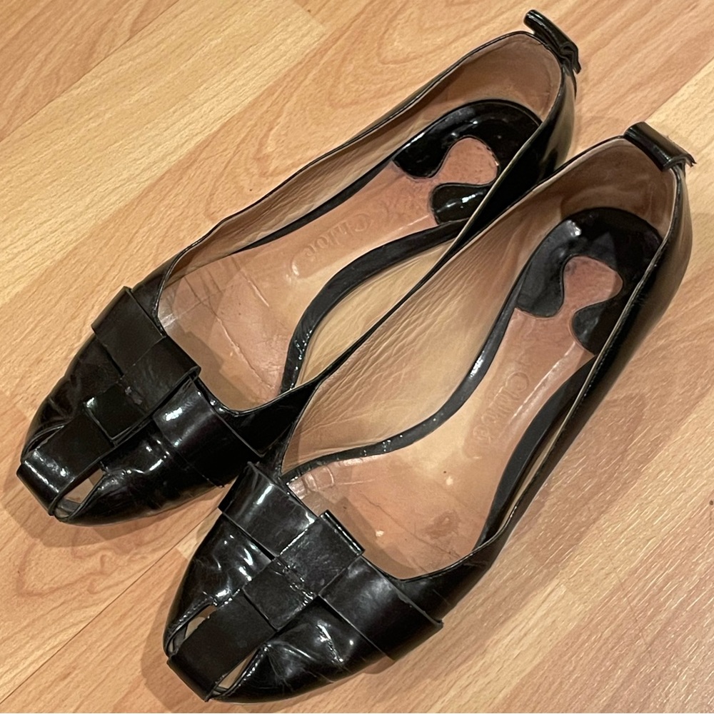 COPY - Chloé Early Aughts Patent Leather Women’s Modern Flat, Black, Size 39.5